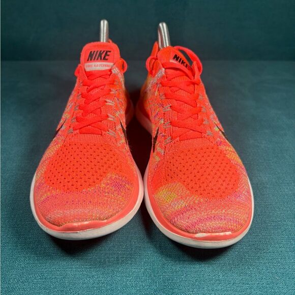 Nike Free  4.0 Flyknit Women’s Size 7.5 multicolor sneakers - Picture 4 of 8